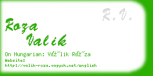 roza valik business card